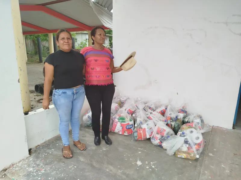 Apoyo a las y los damnificados  por el Huracán Erick